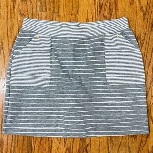 Jones New York Gray and White Mini Skort Athletic large